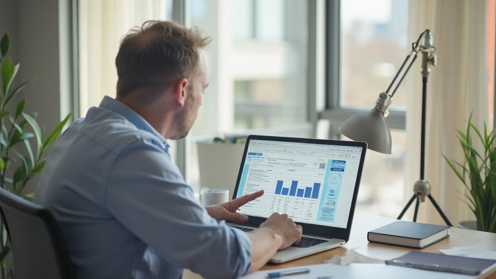 Человек планирует создание резервного фонда на ноутбуке