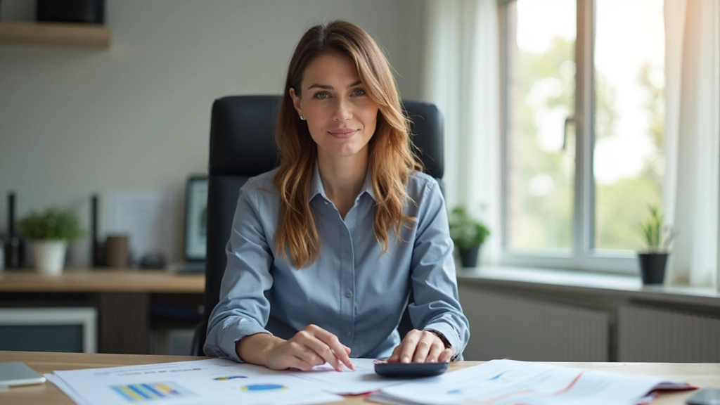 Документы по финансовому планированию на столе с калькулятором и графиком